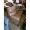 Image 2 : BROWN LEATHER RECLINER SOFA