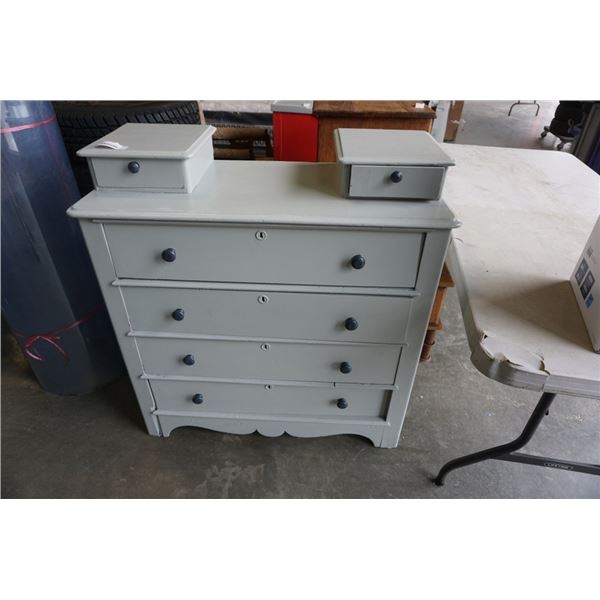 GREY PAINTED 6 DRAWER DRESSER