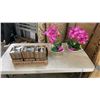 Image 1 : 2 NEW ARTIFICIAL ORCHIDS AND 9 NEW ZODIAC MUGS