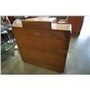 Image 8 : ANTIQUE CABINET WITH 3 DRAWERS AND DROP DOWN GLASS DOOR