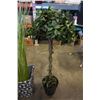 Image 2 : ARTIFICIAL TREE, TALL GRASS AND DECORATIVE POTTERY VASE