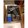 Image 2 : 2 BOXES OF WALLETS, PHONE CASES, SPORTS CARDS, DVDS