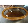 Image 2 : WOOD GLASSTOP COFFEE TABLE