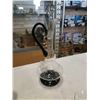 Image 2 : ART GLASS BASKET AND ART GLASS DECANTER WITH 4 GLASSES