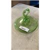 Image 2 : URANIUM GLASS EASTERN JAR AND SERVING TRAY