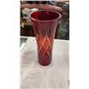 Image 2 : USSR CRYSTAL VASE AND LARGE GLASS BOWL WITH CARVING UTENSILS