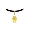 Genuine 6.51 ctw Citrine & Diamond Necklace 14KT Yellow Gold - REF-26P9H