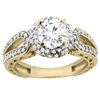 Image 1 : 1.24 CTW Diamond Ring 14K Yellow Gold - REF-238F7N