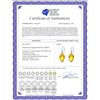 Image 2 : Genuine 19 ctw Citrine Earrings 14KT Rose Gold - REF-28X4M