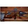 Image 1 : Artwork: Local artist Skip Dove's metal rendition of a 70lb Kenai River King Salmon
