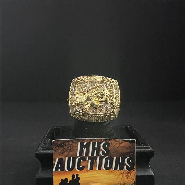 HAMILTON TIGER CATS C.F.L 1999  MCMANUS  GREY CUP CHAMPIONSHIP REPLICA RING (ref1282)