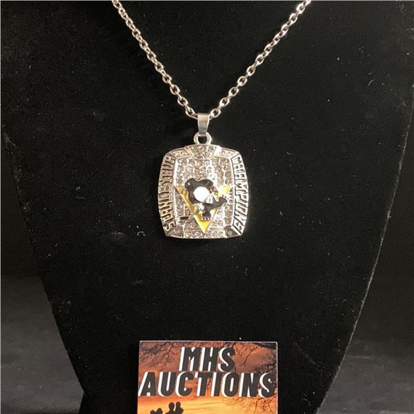 PITTSBURGH PENGUINS 2009 N.H.L CHAMPIONSHIP NECKLACE (ref1154)