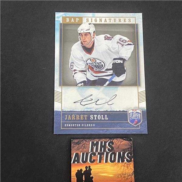 2006-07 BE A PLAYER AUTOGRAPH JARRET STOLL N.H.L AUTOGRAPH CARD (ref2291)