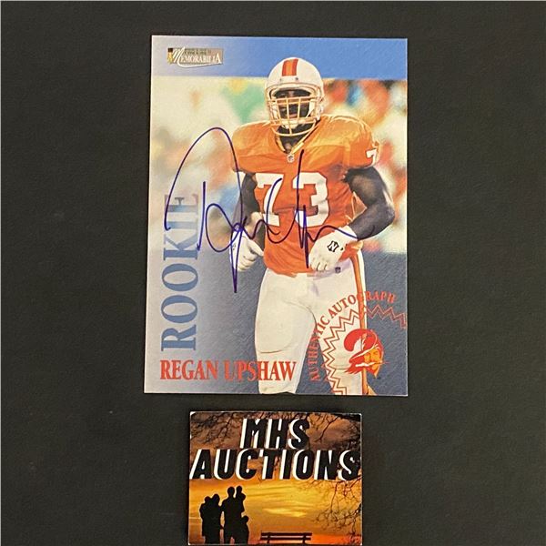 REGAN UPSHAW 1996 THE SCORE BOARD FOOTBALL AUTOGRAPH CARD (ref2824)