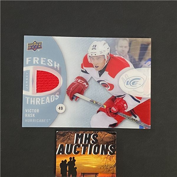 VICTOR RASK 2014-15 U.D ICE JERSEY CARD (ref2855)