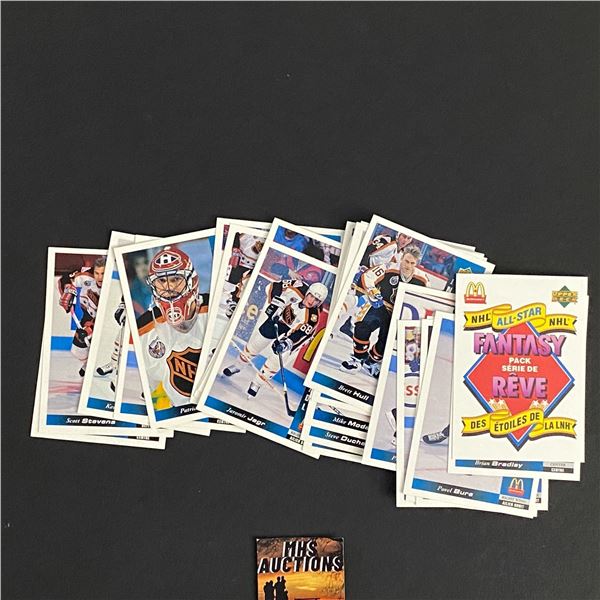 1993 UPPER DECK MCDONALDS HOCKEY CARDS COMPLETE SET MCD01-MCD27 PLUS CHECKLIST (ref2893)