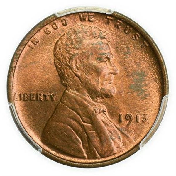1915 Lincoln Wheat Cent PCGS MS-63 RB