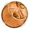 Image 1 : Lincoln Memorial Cent Error Struck 45% Off Center NGC MS-64 RB