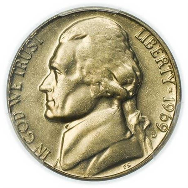 1969-S Jefferson Nickel PCGS MS-63