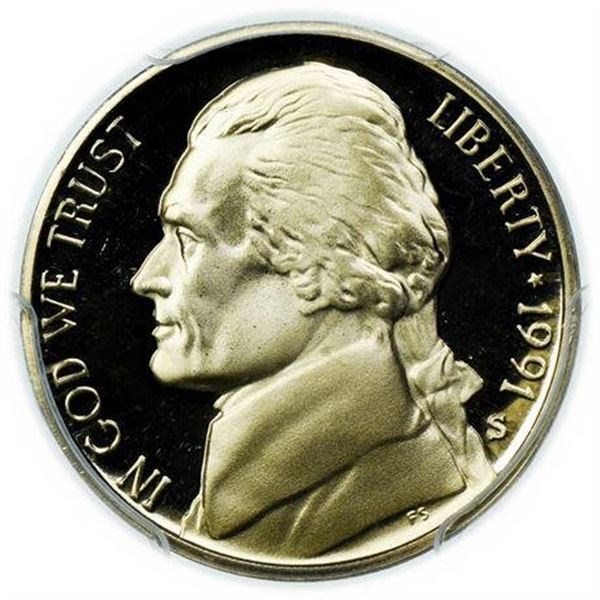 1991-S Proof Jefferson Nickel PCGS PR-69 DCAM
