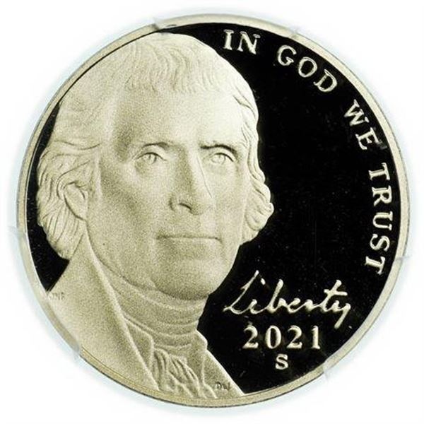2021-S Jefferson Nickel PCGS PR-69 DCAM