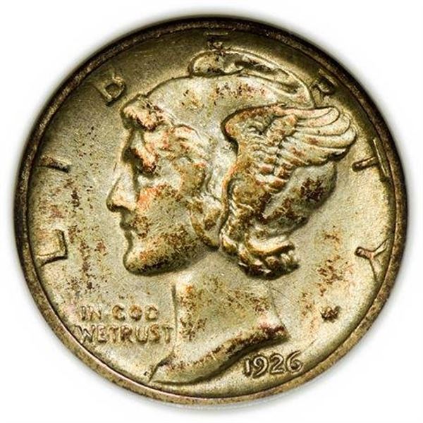 1926-S Mercury Dime ANACS EF-45