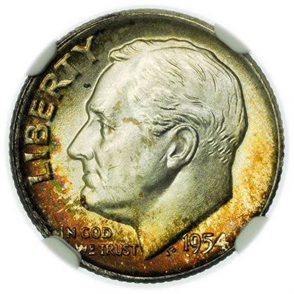 1954-D Roosevelt Dime NGC MS-67