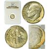Image 3 : Group of 2 1955-D FT and 1955-S Roosevelt Dimes NGC MS-66