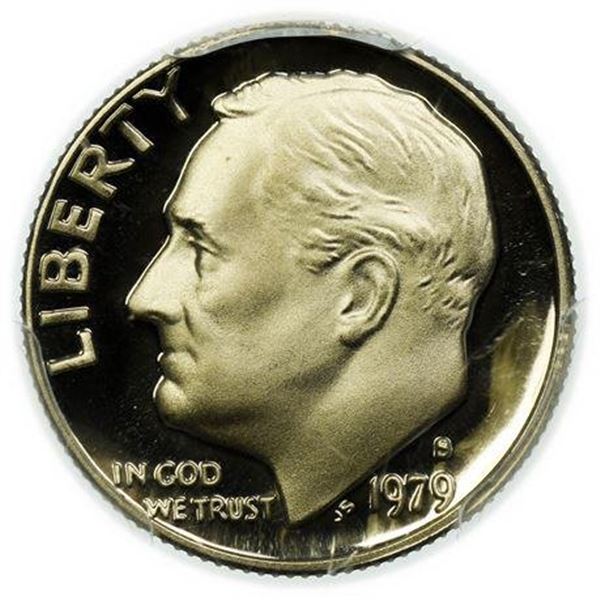 1979-S Proof Roosevelt Dime Type 1 PCGS PR-70 DCAM