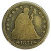 Image 1 : 1873 Seated Liberty Quarter Arrows NGC G-04