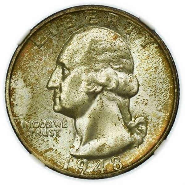 1948-S Washington Quarter NGC MS-66