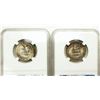 Image 3 : Group of 2 1949 and 1949-D Washington Quarters NGC MS-66