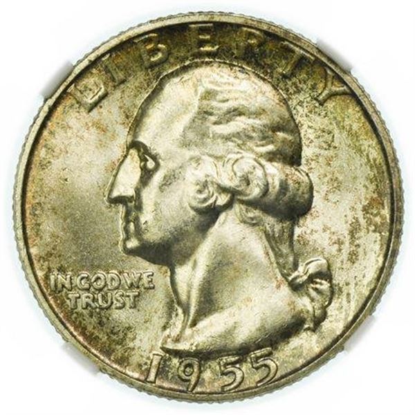 1955 Washington Quarter NGC MS-65