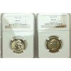 Image 1 : Group of 2 1956 and 1956-D Roosevelt Dimes NGC MS-66