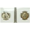 Image 2 : Group of 2 1956 and 1956-D Roosevelt Dimes NGC MS-66