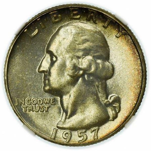 1957 Washington Quarter NGC MS-66