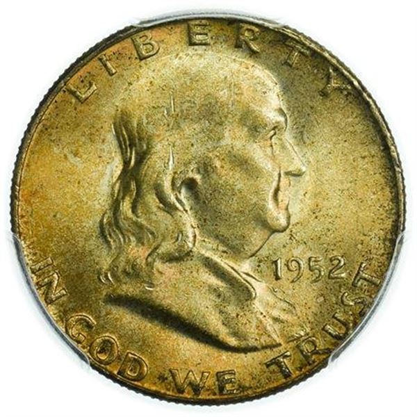 1952-D Franklin Half Dollar PCGS MS-64+
