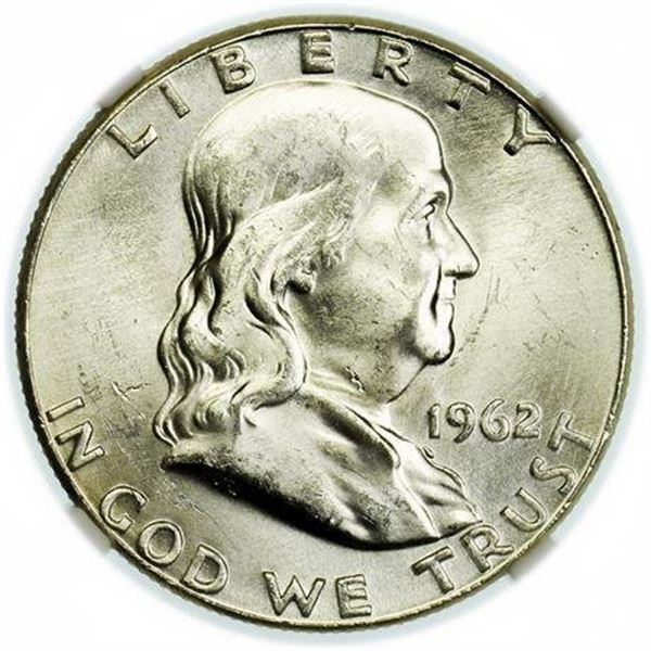 1962 Franklin Half Dollar NGC MS-64