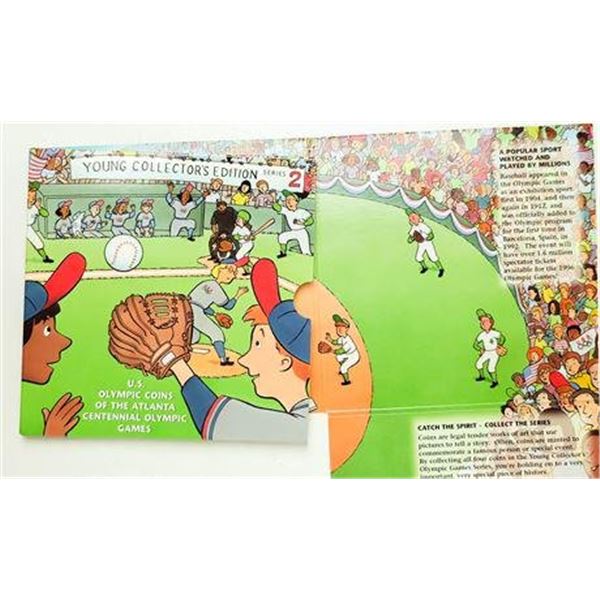 1995 Olympic Baseball Half Dollar Young Collectors Set