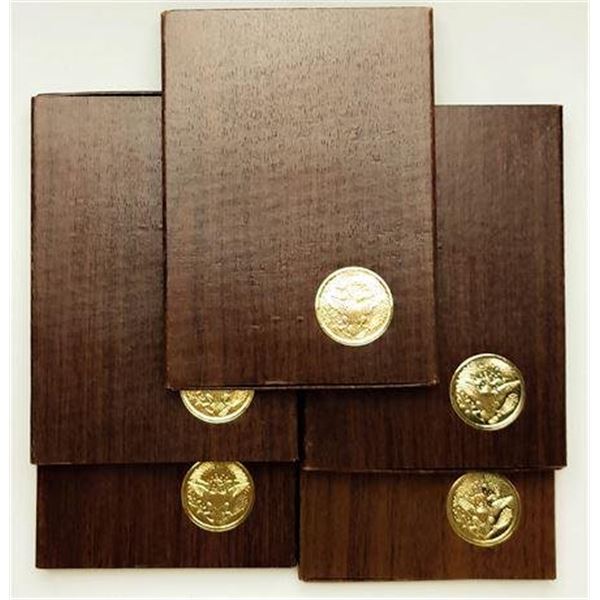 Group of 5 Eisenhower Dollars