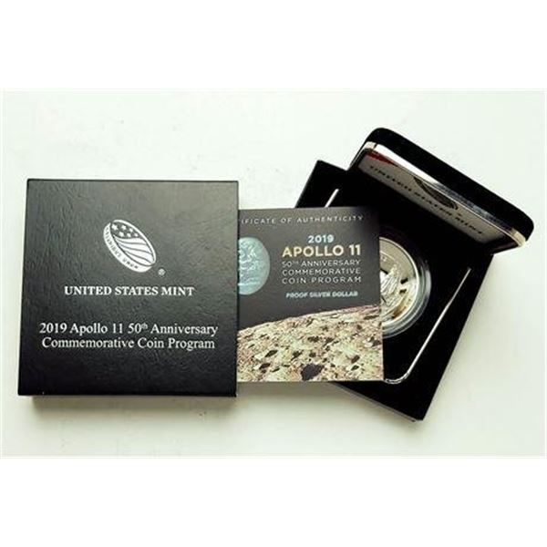 2019 Silver Apollo 11 50th Anniversary Commemorative Dollar