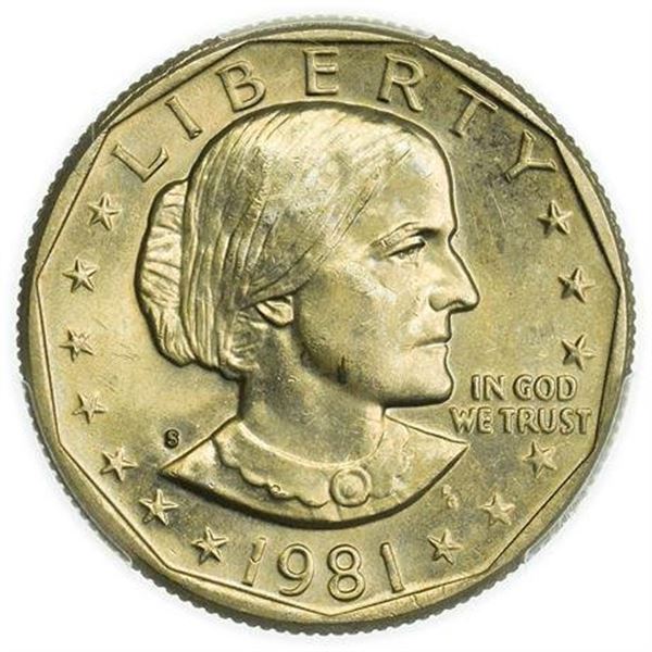 1981-S Susan B. Anthony Dollar PCGS MS-64