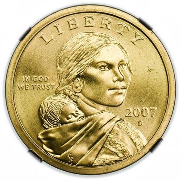 2007-D Sacagawea Dollar NGC MS-67