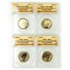 Image 1 : Group of 4 2020-P, 2020-D, and 2020-S Connecticut Innovation Dollars ANACS
