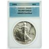 Image 2 : 1991 Silver Eagle ANACS MS-69