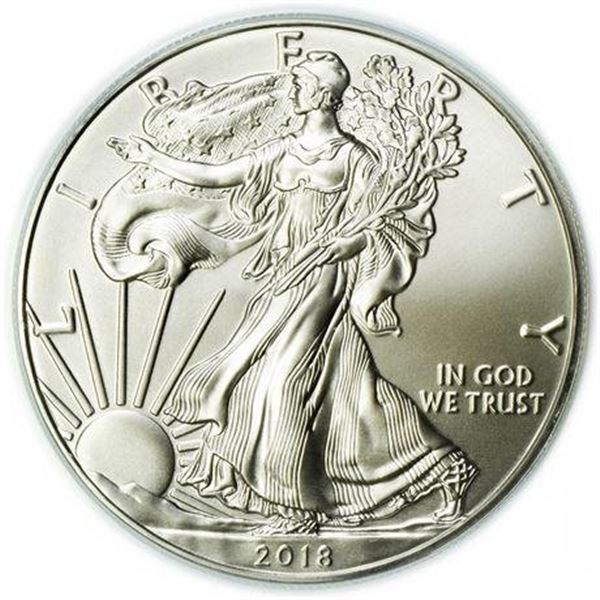 2018 Silver Eagle ANACS MS-70