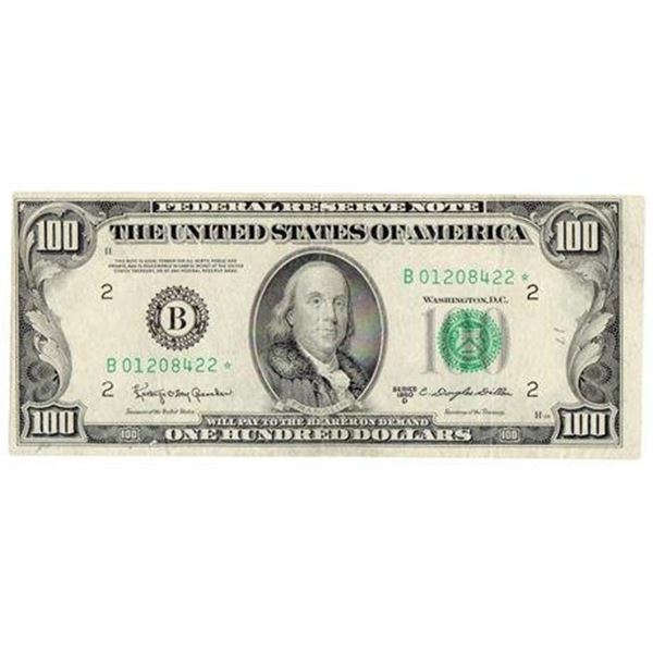 Fr.2161-B* 1950-D $100 Federal Reserve Star Note