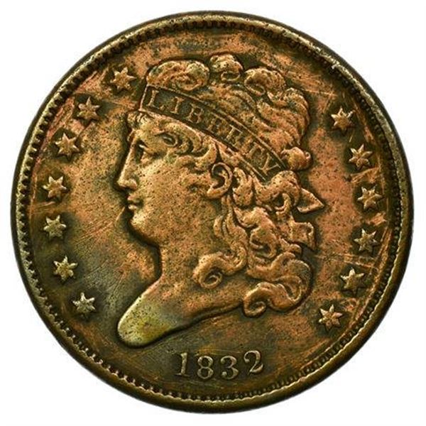 1832 Classic Head Half Cent