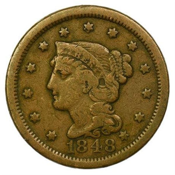 1848 Braided Hair Large Cent