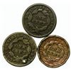 Image 2 : Group of 3 Large Cents 1833, 1842, 1852